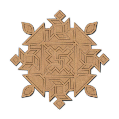 Reusable Rangoli Base MDF Design 7
