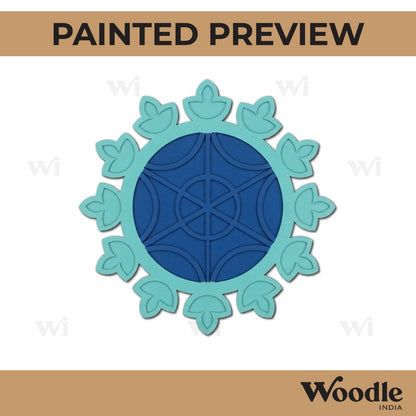 Reusable Rangoli Base MDF Design 8