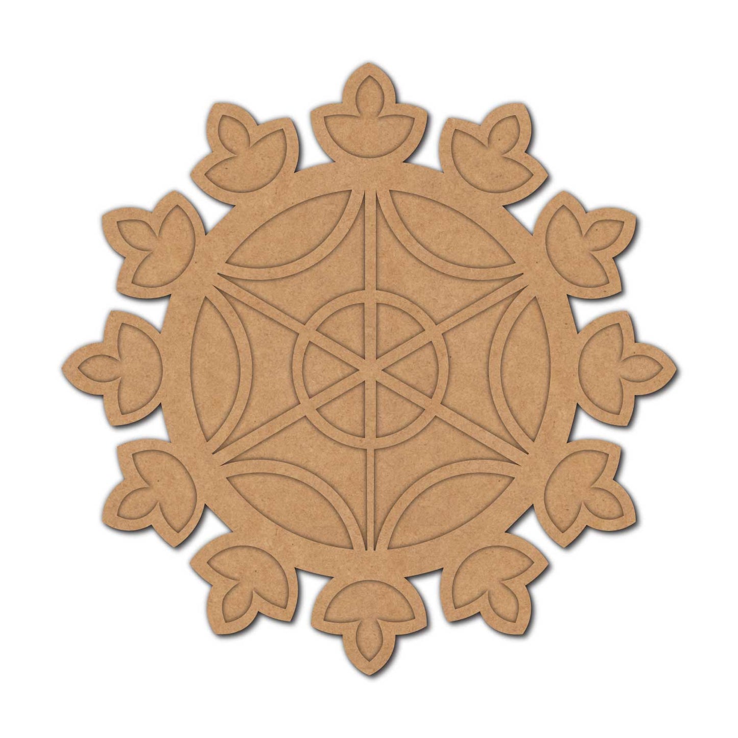 Reusable Rangoli Base MDF Design 8