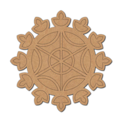 Reusable Rangoli Base MDF Design 8