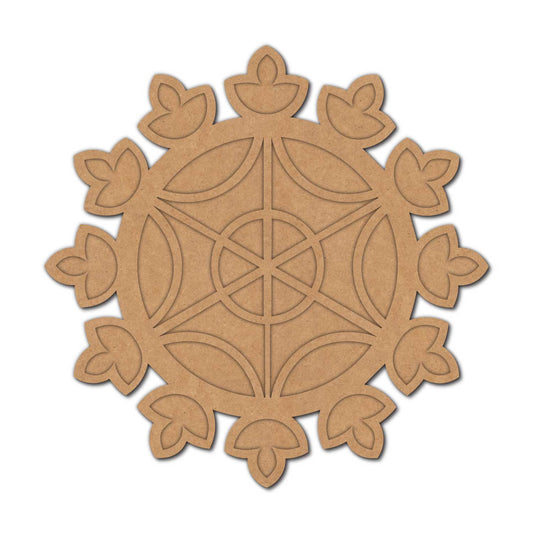 Reusable Rangoli Base MDF Design 8