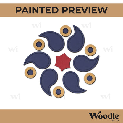 Reusable Rangoli Base MDF Design 1