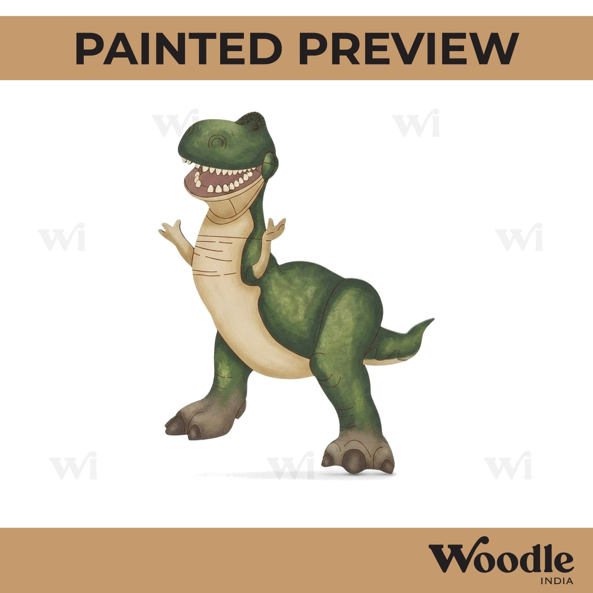 Rex Dinosaur Pre Marked MDF Design 1