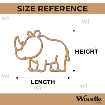 Rhinoceros Cutout MDF Design 1