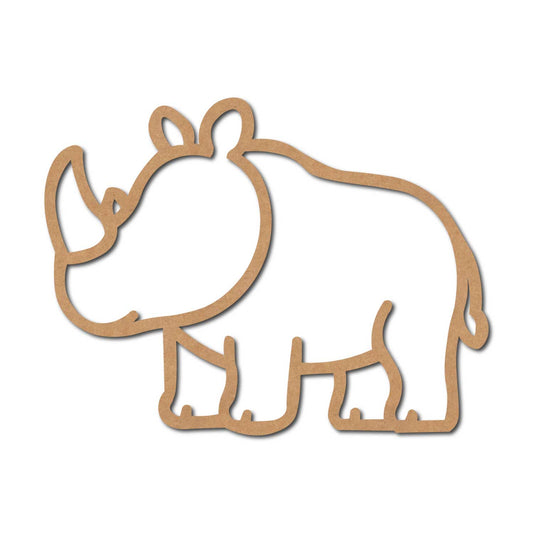 Rhinoceros Cutout MDF Design 1