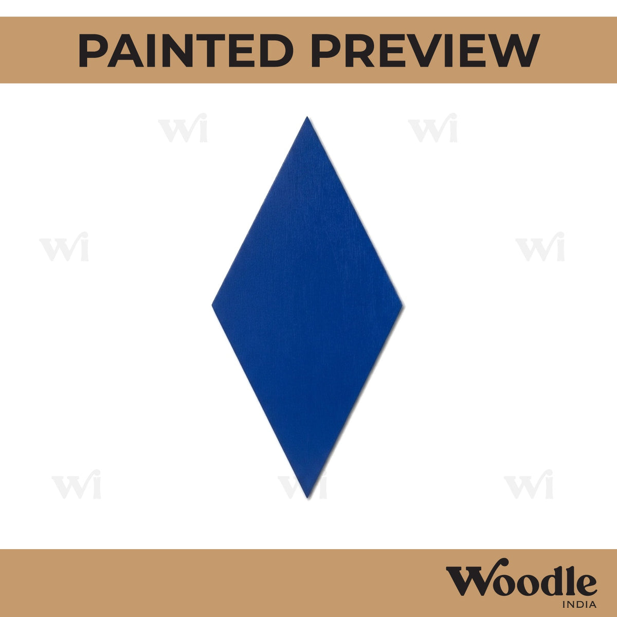 Rhombus Base Cutout MDF Design 1