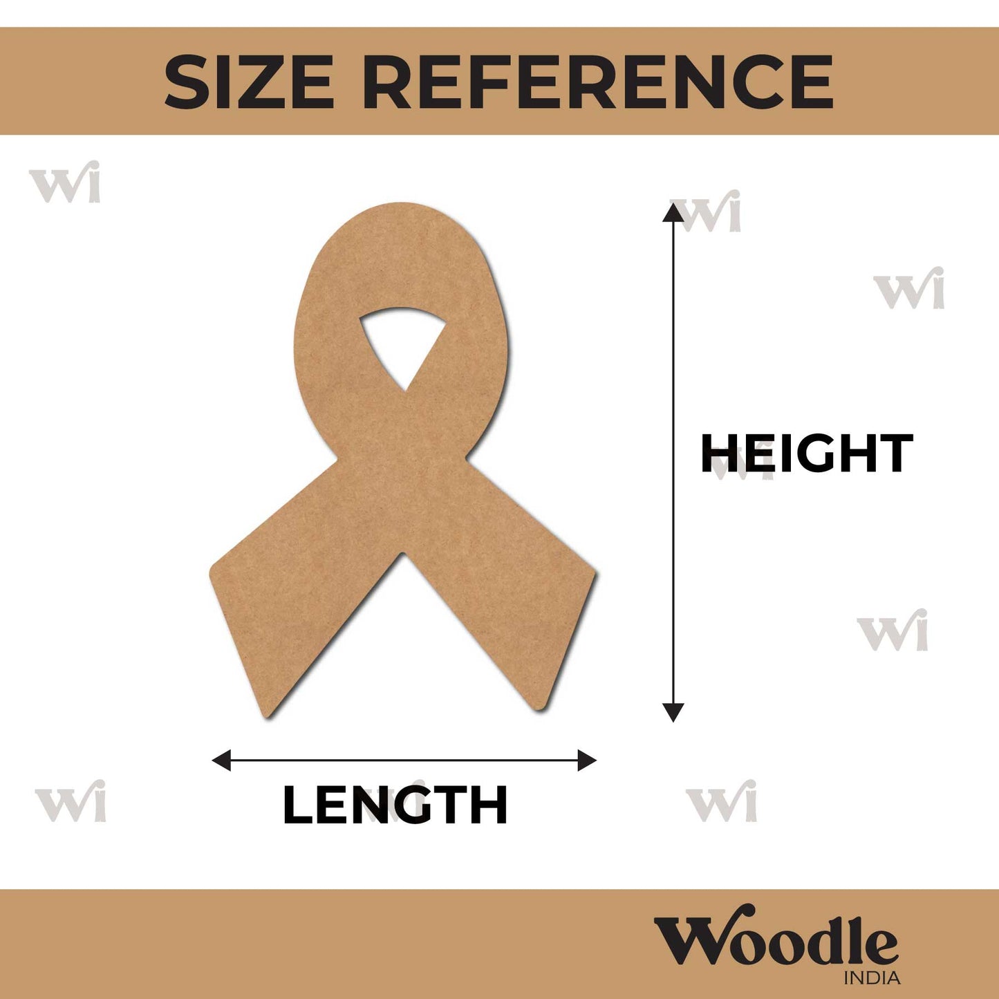 Ribbon Cutout MDF Design 1