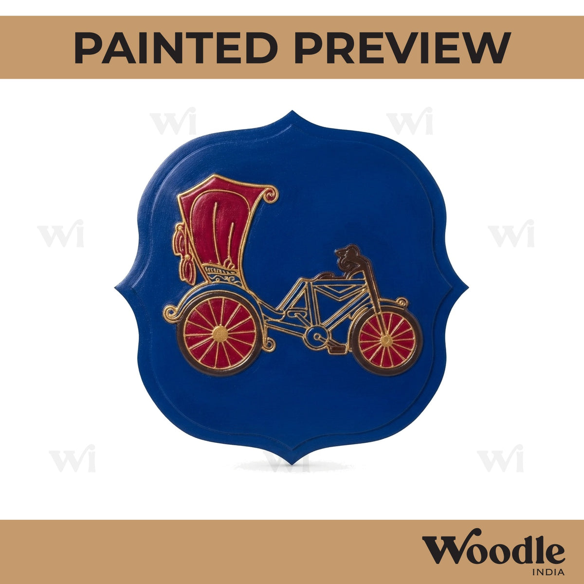 Rickshaw Pre Marked Base MDF Design 1