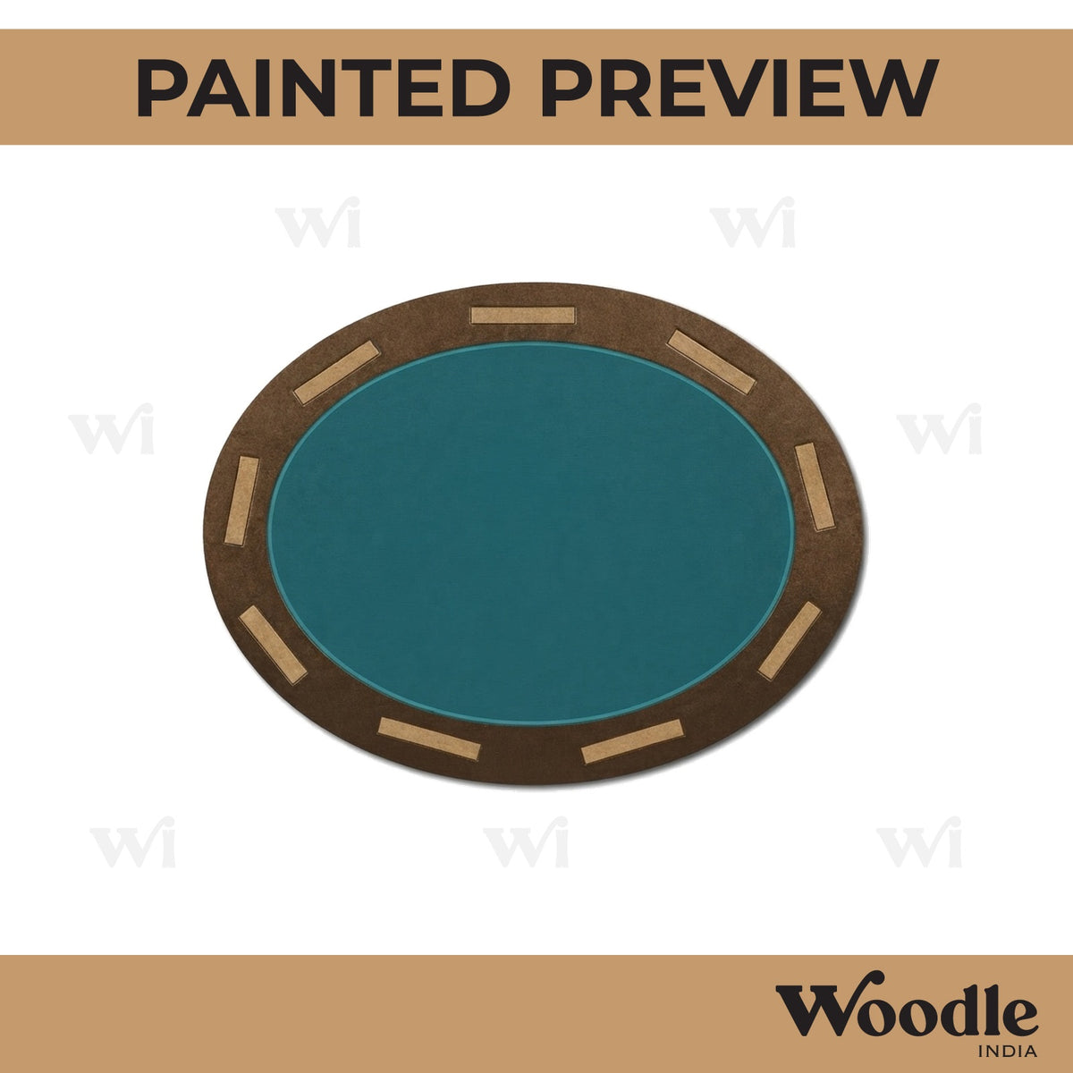 Road Oval Pre Marked MDF Design 1