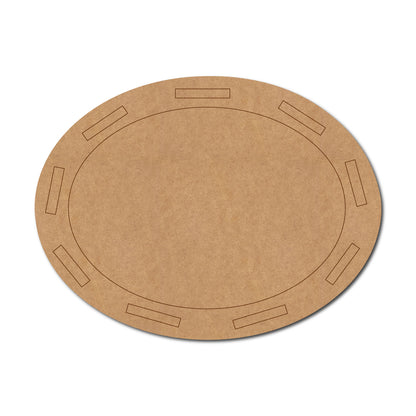 Road Oval Pre Marked MDF Design 1