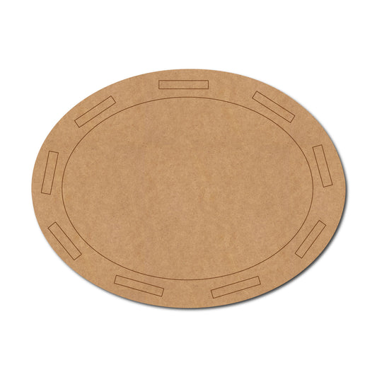 Road Oval Pre Marked MDF Design 1
