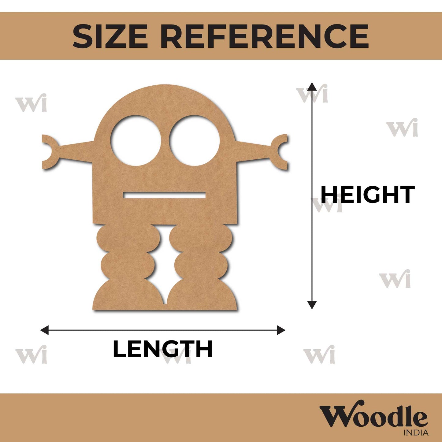 Robot Cutout MDF Design 1