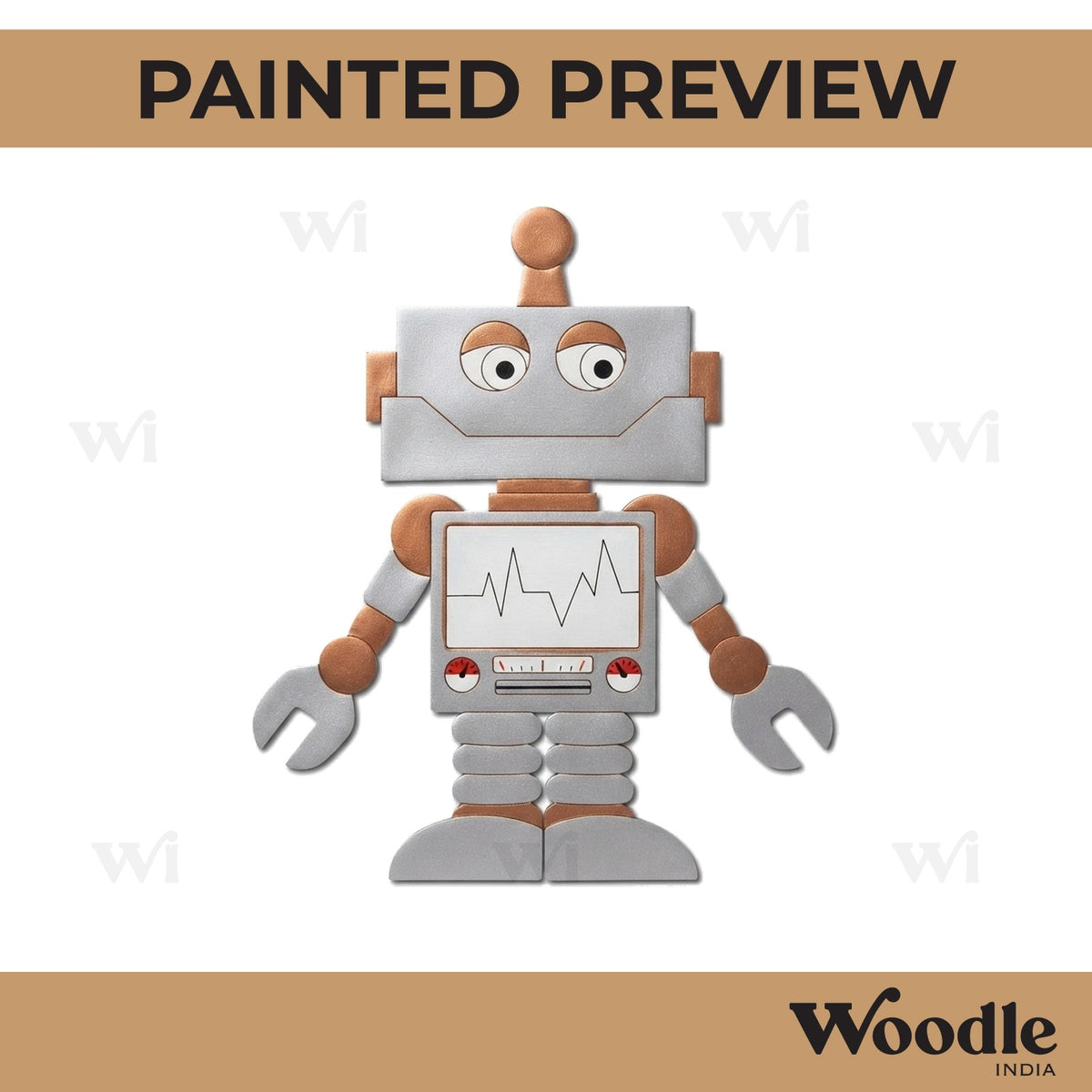 Robot Pre Marked MDF Design 3