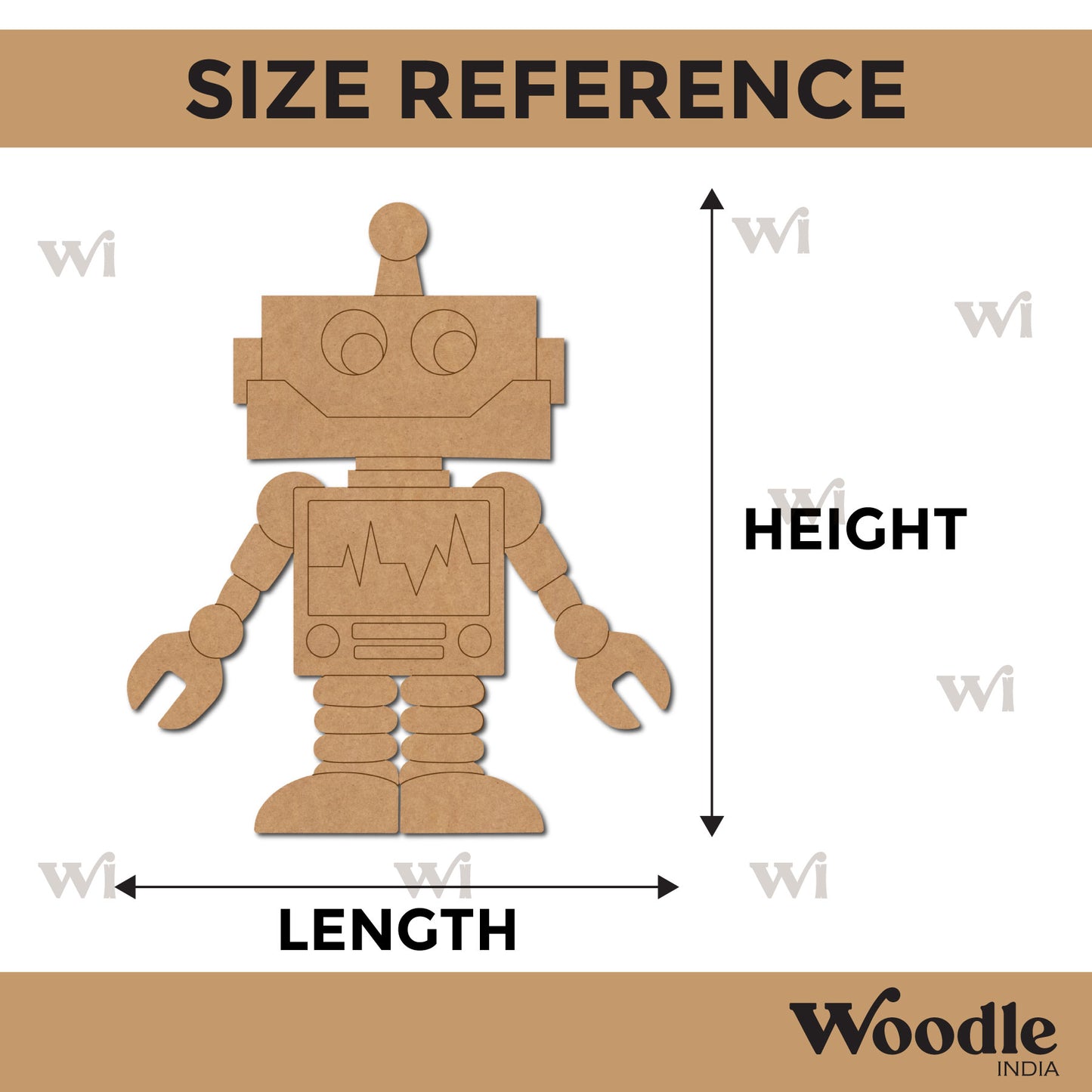 Robot Pre Marked MDF Design 3