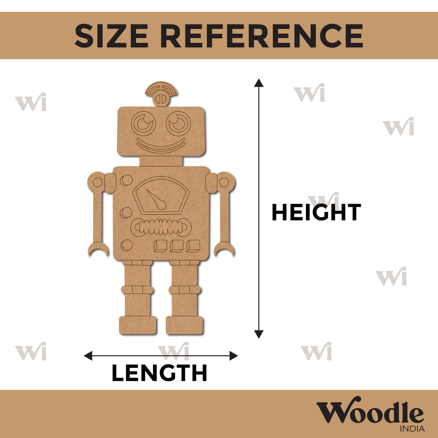 Robot Pre Marked MDF Design 4