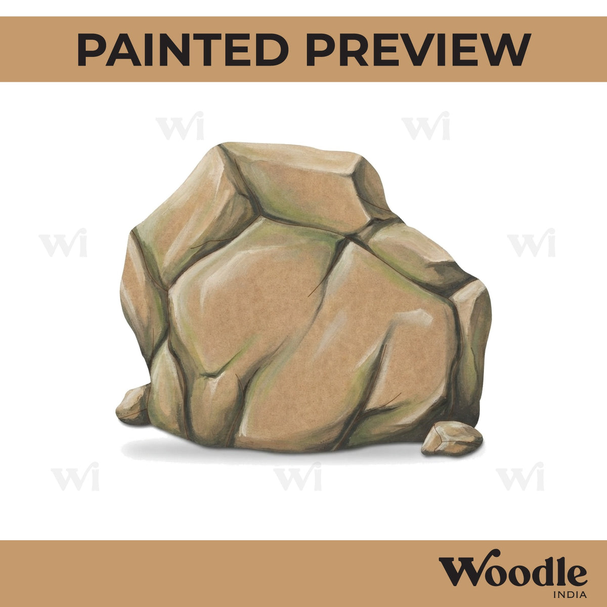 Rock Pre Marked MDF Design 1