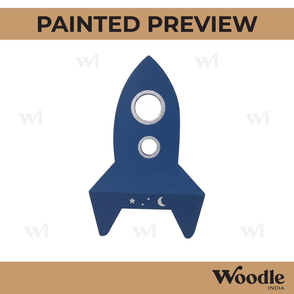 Rocket Cutout MDF Design 2