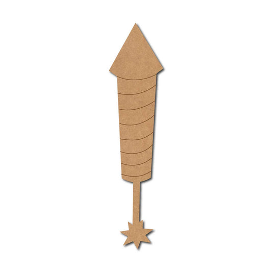 Rocket Diwali Fire Cracker Pre Marked MDF Design 1