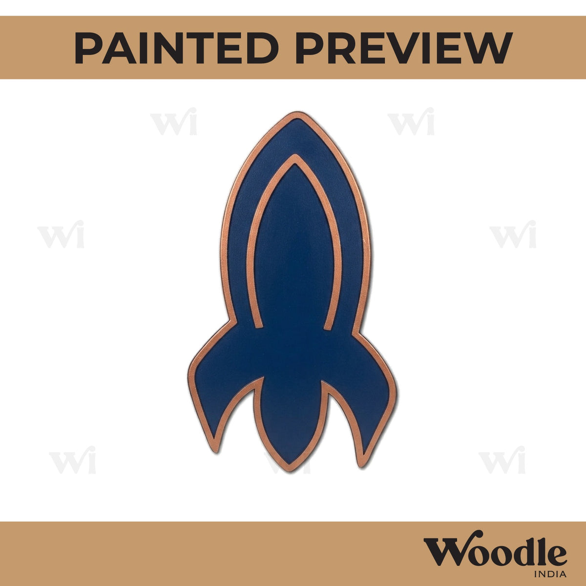 Rocket Mosaic Art MDF Design 2