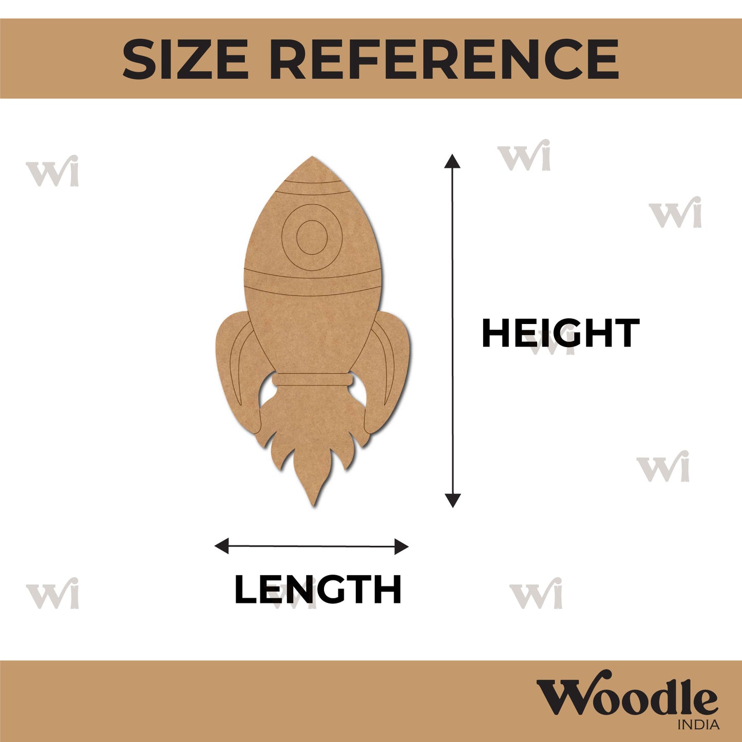 Rocket Pre Marked MDF Design 10