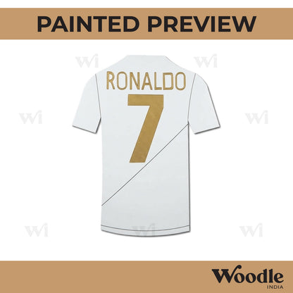 Ronaldo Football Jersey Pre Marked MDF Design 1
