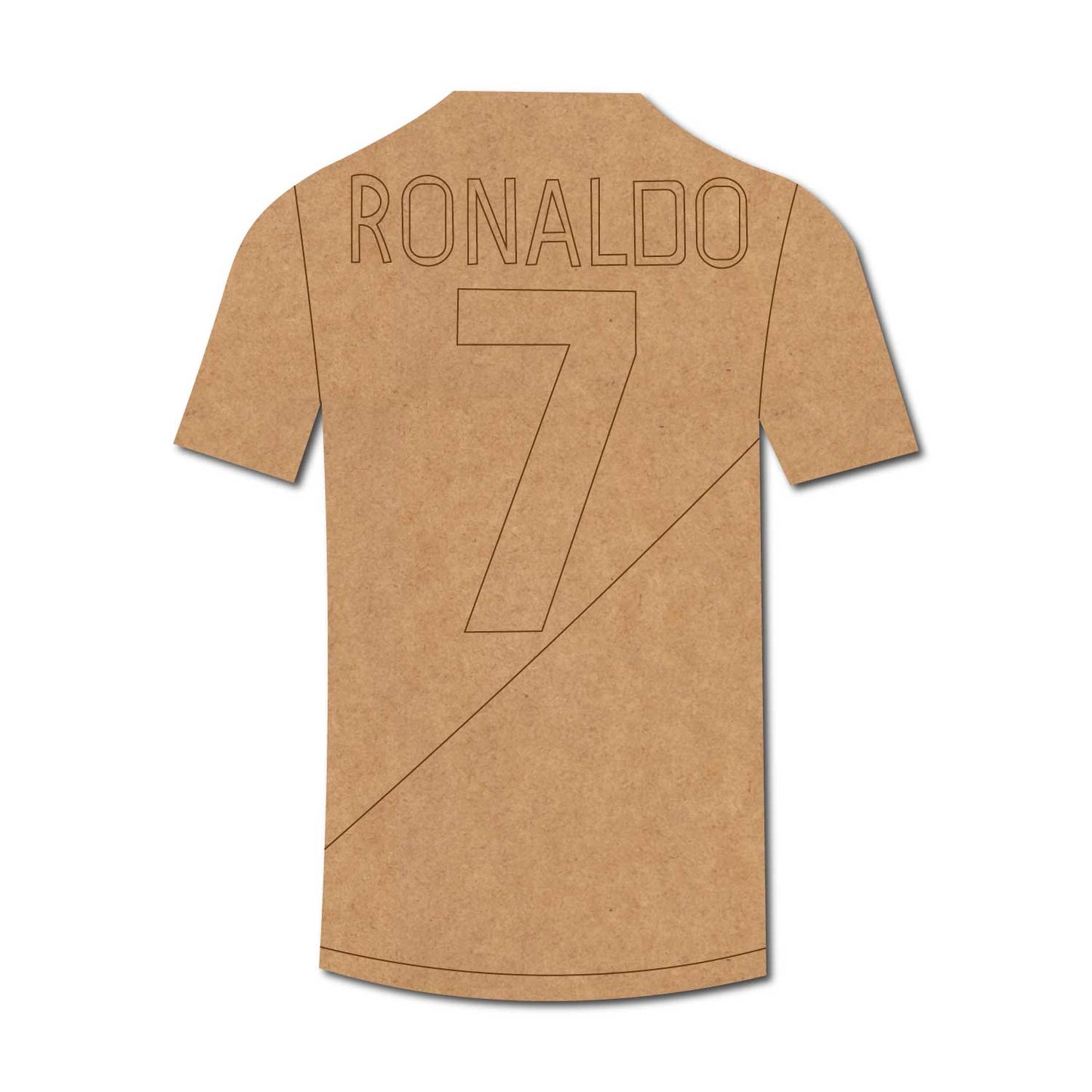 Ronaldo Football Jersey Pre Marked MDF Design 1