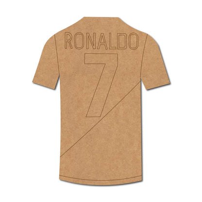 Ronaldo Football Jersey Pre Marked MDF Design 1