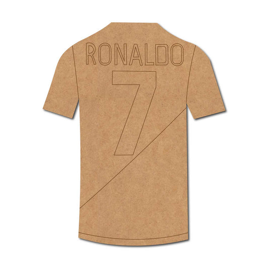 Ronaldo Football Jersey Pre Marked MDF Design 1