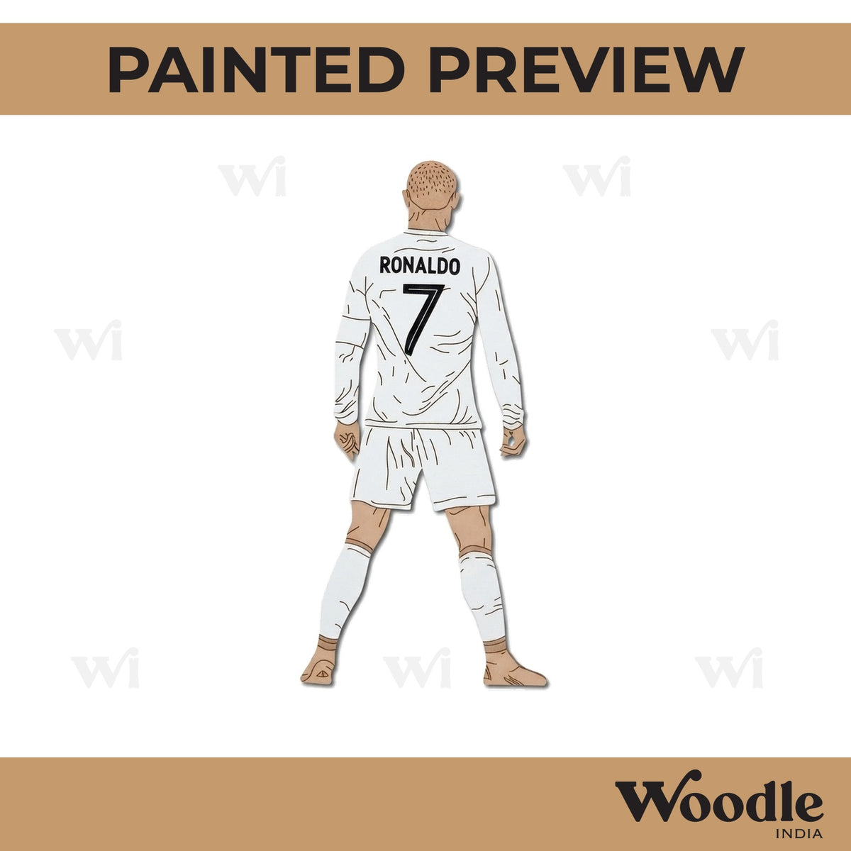 Ronaldo Footballer Pre Marked MDF Design 2
