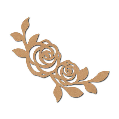 Rose Corner Cutout MDF Design 1