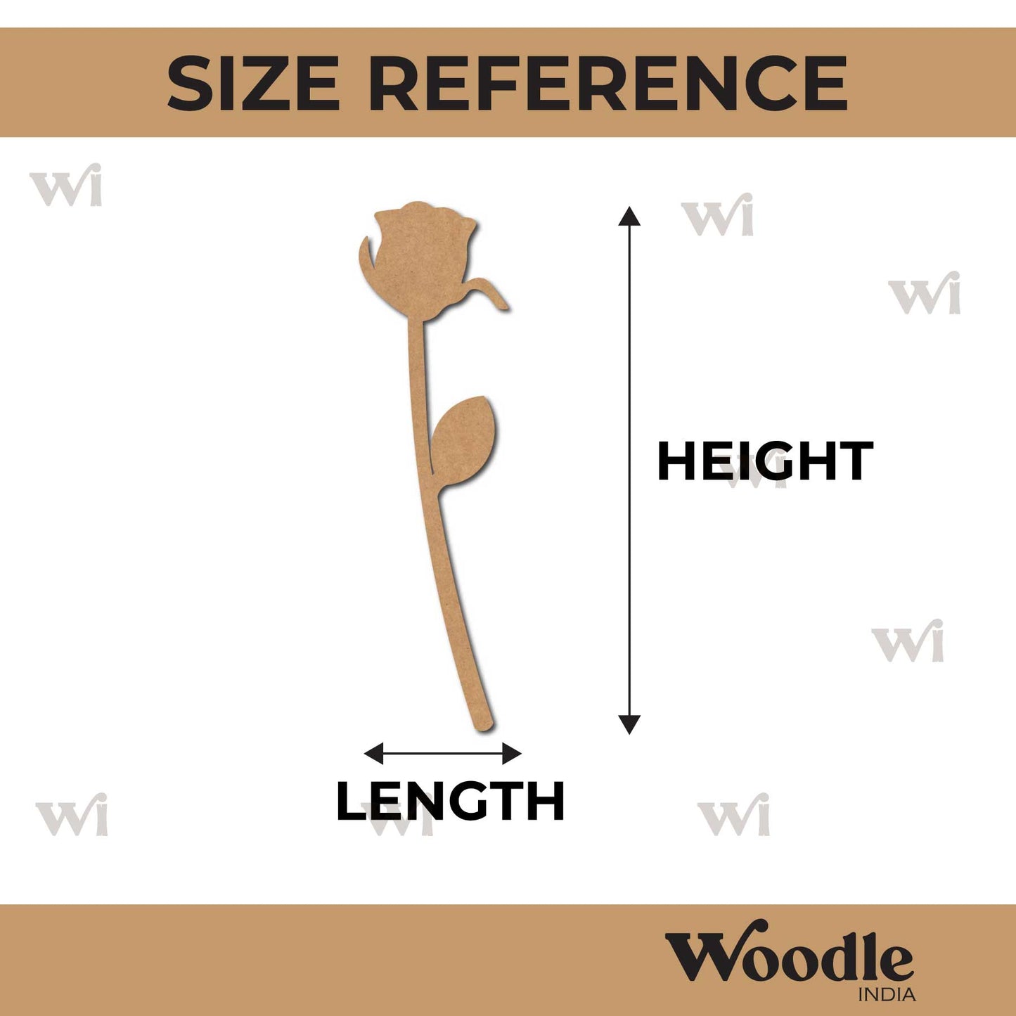 Rose Cutout MDF Design 3