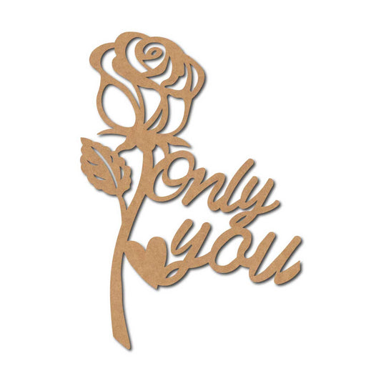 Rose Cutout MDF Design 4