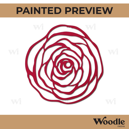 Rose Cutout MDF Design 6