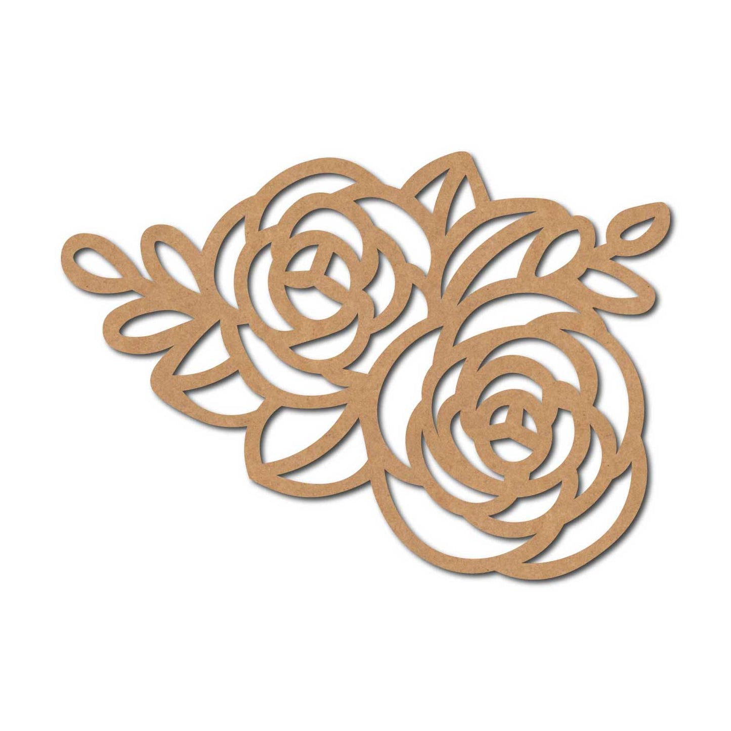 Rose Cutout MDF Design 8