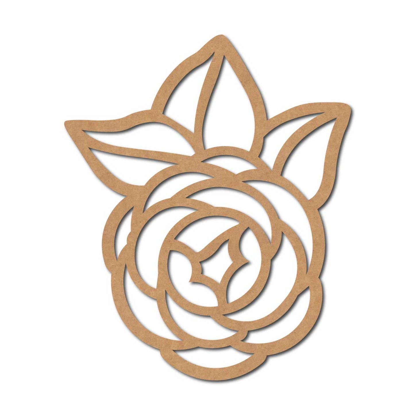 Rose Cutout MDF Design 9