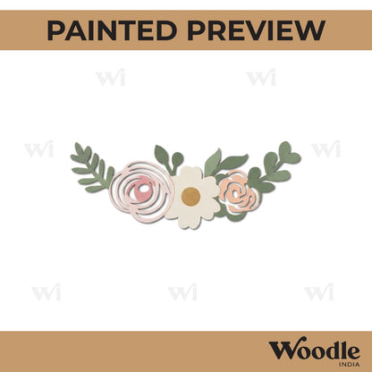 Rose Flower Pre Marked Base MDF Design 1