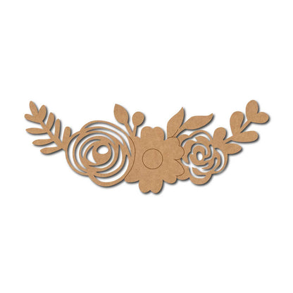 Rose Flower Pre Marked Base MDF Design 1