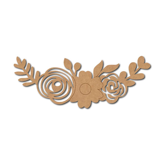 Rose Flower Pre Marked Base MDF Design 1