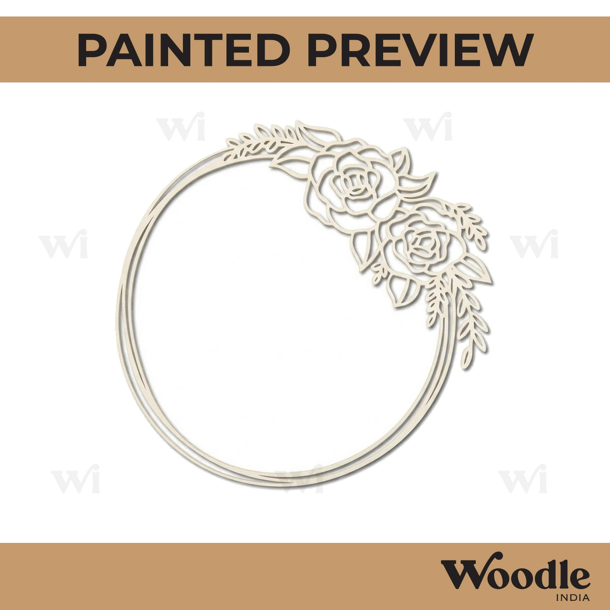Rose Ring Cutout MDF Design 1