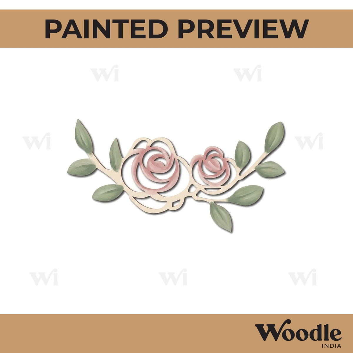 Roses Cutout MDF Design 1