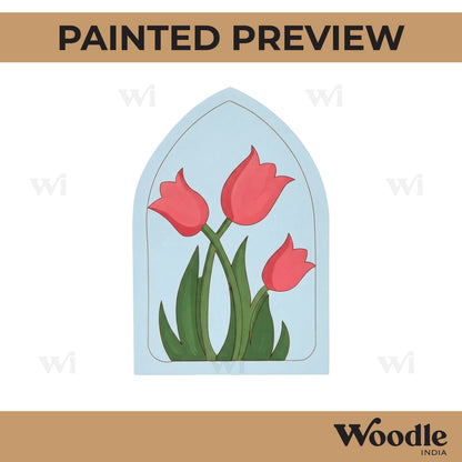 Roses Pre Marked Base MDF Design 1