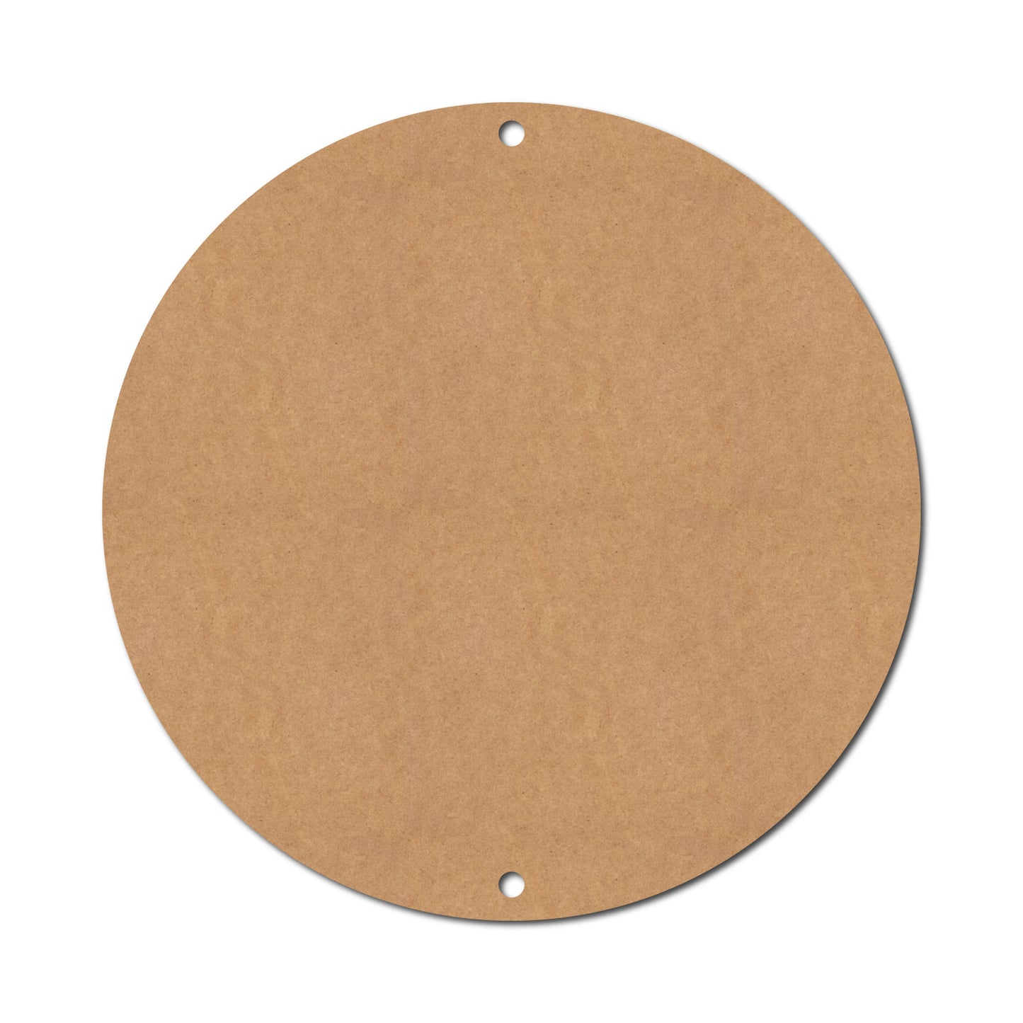 Round Base With 2 Holes Cutout MDF Design 1