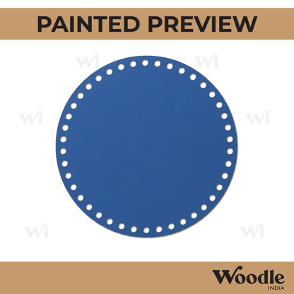 Round Base With Holes In Half Cutout MDF Design 1
