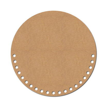 Round Base With Holes In Half Cutout MDF Design 1