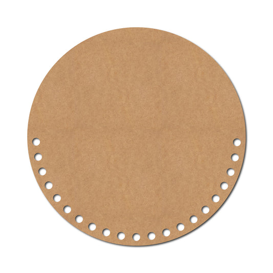 Round Base With Holes In Half Cutout MDF Design 1