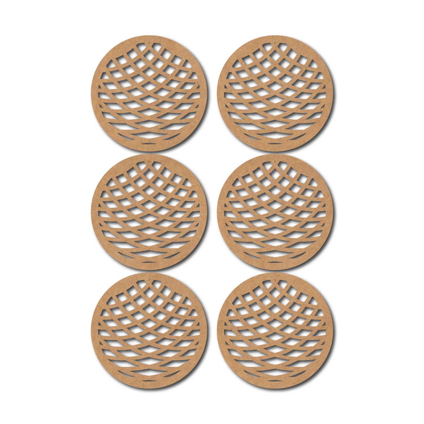 Round Coaster MDF Design 12