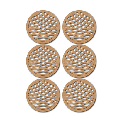 Round Coaster MDF Design 12