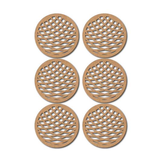 Round Coaster MDF Design 12