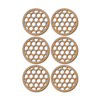 Round Coaster MDF Design 8