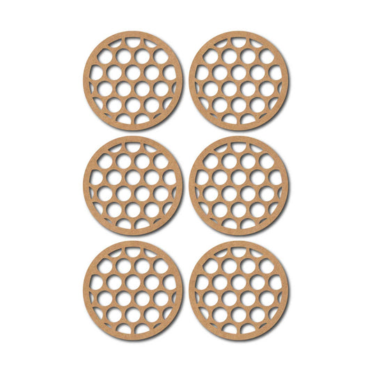 Round Coaster MDF Design 8